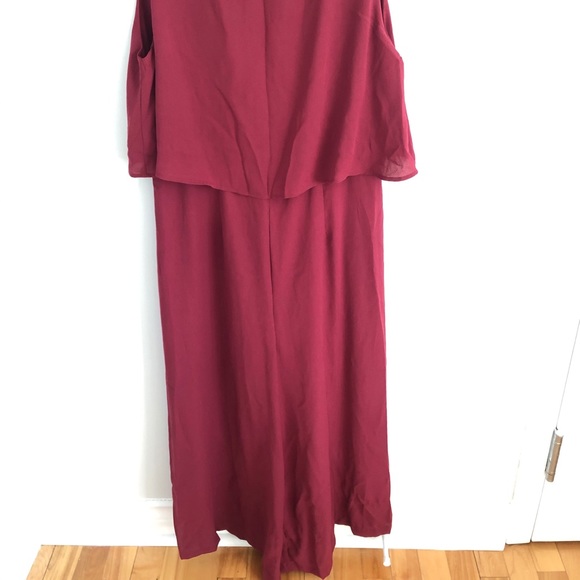 NWOT Flowy Chiffon Wide Leg Jumpsuit - Picture 5 of 5